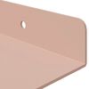 vidaXL &Eacute;tag&egrave;re flottante 4 pcs Rose 40 x 18 x 2,5 cm Acier