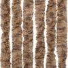 vidaXL Rideau anti-mouches beige et marron foncé 100x220 cm chenille