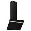 vidaXL Hotte murale 60 cm Acier et verre tremp&eacute; Noir