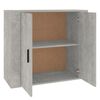 vidaXL Buffet Gris b&eacute;ton 80x33x70 cm Bois d'ing&eacute;nierie