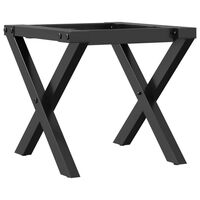 vidaXL Pieds de table basse cadre en X 40x40x33 cm fonte