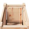 vidaXL Cache-pot de jardin Nature 31 x 31 x 70 cm Bois de pin massif
