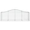 vidaXL Paniers à gabions arqués 11 pcs 200x50x60/80 cm Fer galvanisé