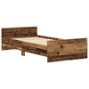 vidaXL Cadre de lit sans matelas vieux bois 75x190 cm bois ingénierie