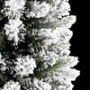 vidaXL Sapin de No&euml;l artificiel Blanc 240 cm PVC, m&eacute;tal et plastique