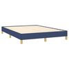 vidaXL Cadre de lit sans matelas bleu 160x200 cm tissu