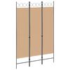 vidaXL Paravent &agrave; 3 panneaux Beige 120 x 180 cm Tissu
