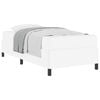 vidaXL Cadre de lit avec matelas Blanc 80 x 200 cm tissu