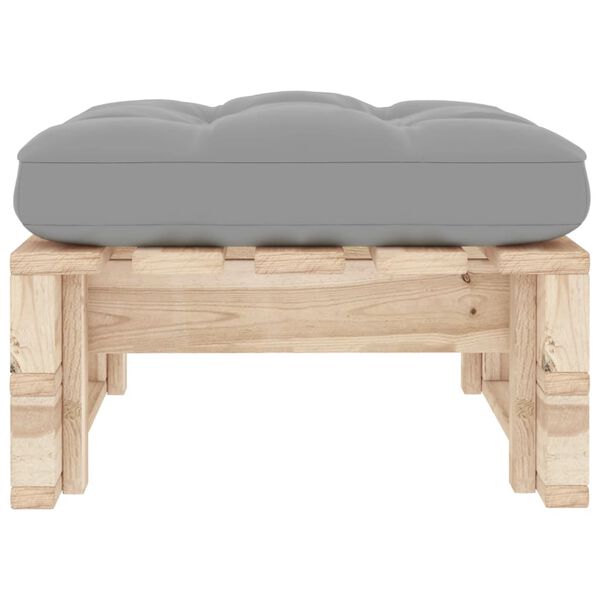 vidaXL Pouf palette de jardin bois de pin impr&eacute;gn&eacute;