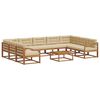 vidaXL Ensemble de canap&eacute;s d'ext&eacute;rieur 10 pcs Naturel et Beige