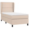 vidaXL Sommier à lattes de lit avec matelas Cappuccino 80x200 cm