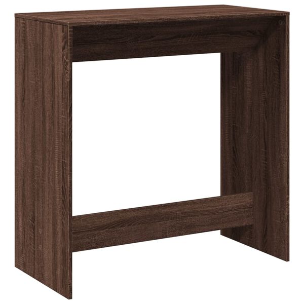 vidaXL Table de bar chêne marron 102x50x103,5 cm bois d'ingénierie