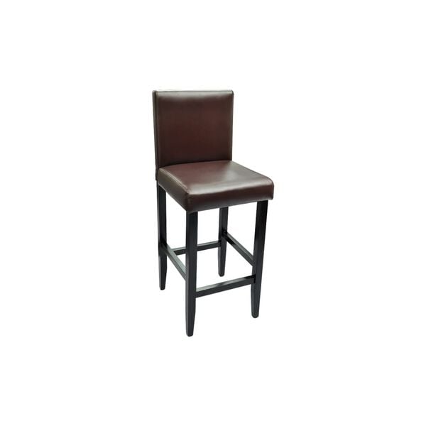 vidaXL Tabourets de bar lot de 6 marron foncé similicuir