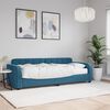 vidaXL Lit de jour avec matelas bleu 80x200 cm velours