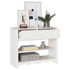 vidaXL Table console avec tiroir Drammen Blanc 89.5 x 37 x 73 cm