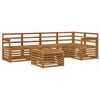 vidaXL Ensemble de canap&eacute;s d'ext&eacute;rieur 6 pc 5 place Naturel