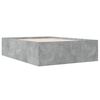 vidaXL Cadre de lit sans matelas gris b&eacute;ton 120x190 cm