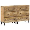 vidaXL Armoires lat&eacute;rales 2 pcs 60x33x75 cm bois massif de manguier