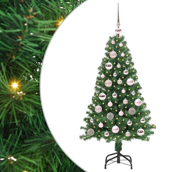 vidaXL Sapin de No&euml;l artificiel Vert 120 cm PVC, Acier et Plastique