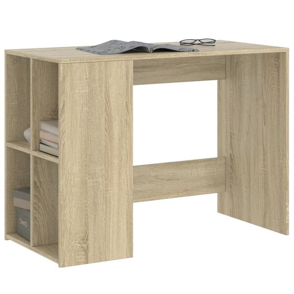 vidaXL Bureau ch&ecirc;ne sonoma 102x50x75 cm bois d'ing&eacute;nierie