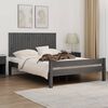 vidaXL T&ecirc;te de lit murale Gris 140x3x60 cm Bois massif de pin