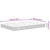 vidaXL Matelas en mousse moyennement doux 90x200 cm