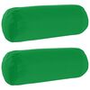 vidaXL Housse de coussin 2 pc HEERLEN Vert &Oslash; 15 x 40 cm Polyester