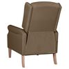 vidaXL Fauteuil de massage inclinable Taupe Tissu