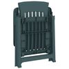 vidaXL Chaises inclinables de jardin lot de 2 vert PP