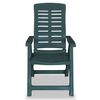 vidaXL Chaises inclinables de jardin lot de 6 Plastique Vert
