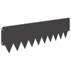 vidaXL Bordure de Pelouse 10 pcs 103 x 30 cm m&eacute;tal Noir