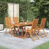 vidaXL Ensemble &agrave; manger de jardin 5 pcs Bois d'acacia massif 150-200 cm