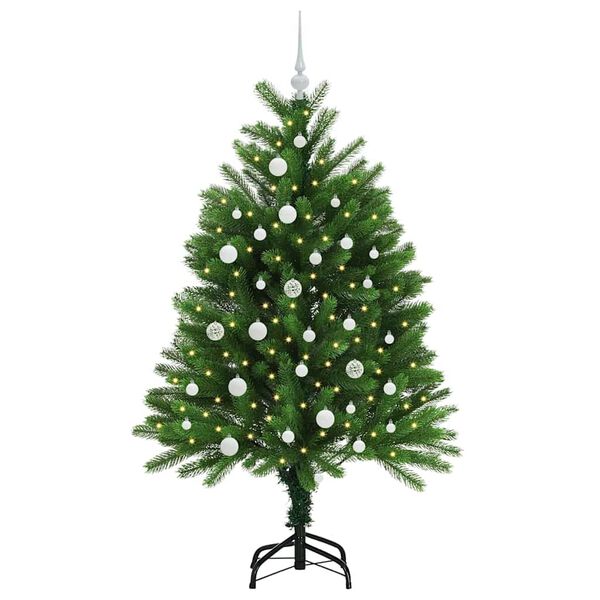 vidaXL Sapin de Noël avec 150 LED avec support Vert 120 cm PE