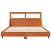 vidaXL Cadre de lit sans matelas cire marron 120x200cm bois pin massif