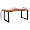 vidaXL Table de jardin &agrave; pieds en U 180x90x75 cm Bois d'acacia massif