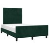 vidaXL Cadre de lit sans matelas vert fonc&eacute; 120x200 cm velours