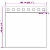 vidaXL Rideau en Voile 2 pcs Blanc 140 x 140 cm Polyester