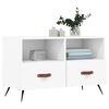 vidaXL Meuble TV Blanc 80x36x50 cm Bois d'ingénierie