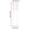 vidaXL Lampadaires d'ext&eacute;rieur avec sortie 3 pcs noir acier inoxydable