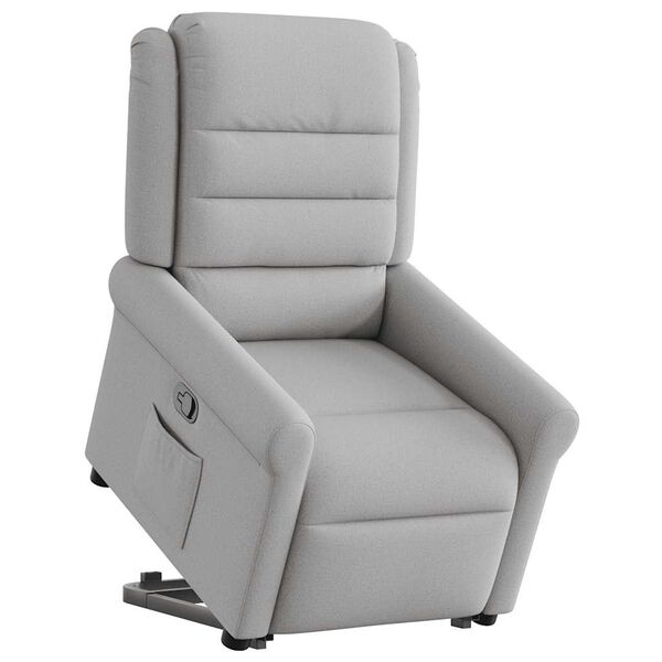 vidaXL Fauteuil inclinable gris nuage tissu