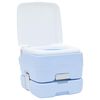 vidaXL Toilette de Camping Bleu Clair et Blanc 41,5 x 36,5 x 30 cm