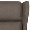 vidaXL Fauteuil inclinable Marron Tissu