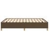 vidaXL Cadre de lit sans matelas marron fonc&eacute; 140x200 cm tissu