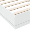 vidaXL Cadre de lit sans matelas avec lumières LED blanc 100x200 cm