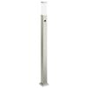vidaXL Borne lumineuse avec d&eacute;tecteur 110 cm en acier inoxydable IP44