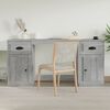 vidaXL Bureau avec armoire sonoma gris bois d'ing&eacute;nierie