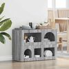 vidaXL Buffet Gris Sonoma 80,5 x 35 x 59 cm Bois d'ing&eacute;nierie