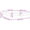 VidaXL Cadre de lit ottoman et matelas cappuccino 160x200cm similicuir