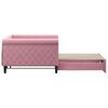 vidaXL Lit de jour avec lit gigogne rose 100x200 cm velours
