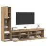 vidaXL Unit&eacute; murale de TV 4 pcs Ch&ecirc;ne artisanal Bois d'ing&eacute;nierie